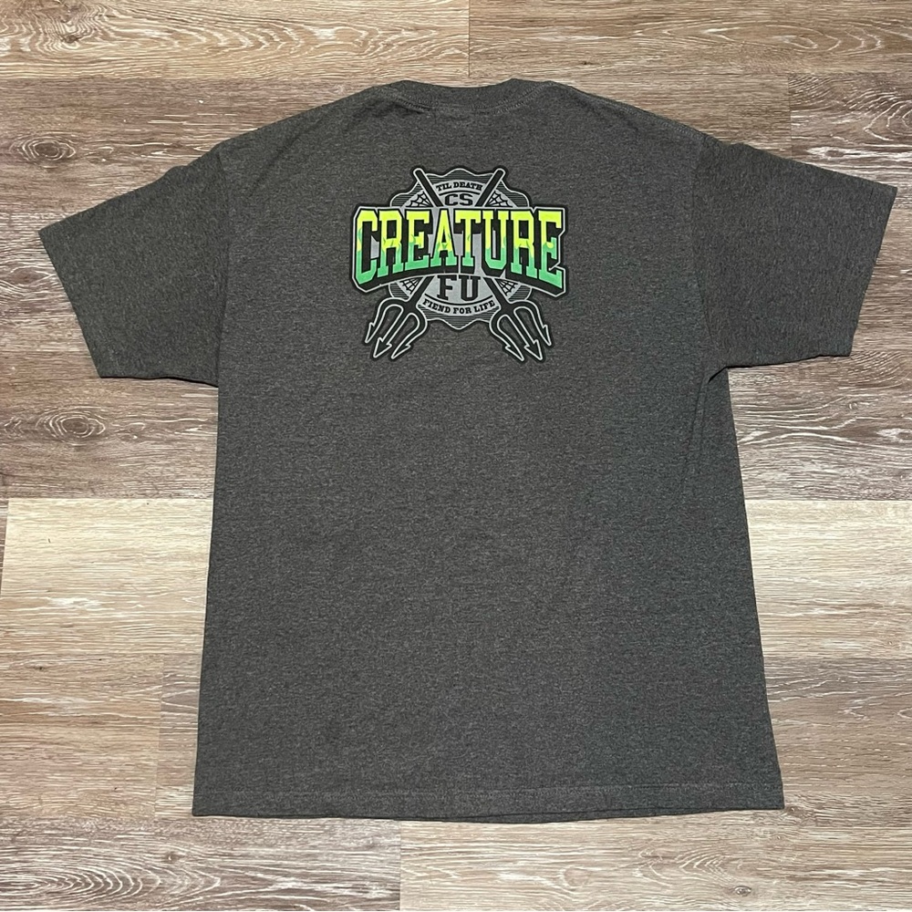 Vintage 2000s Creature Skateboards Fiend Pocket Skate T Shirt NHS Tag Sz Large